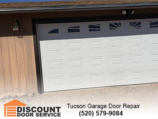 There could be an obstruction in your garage door's path. 